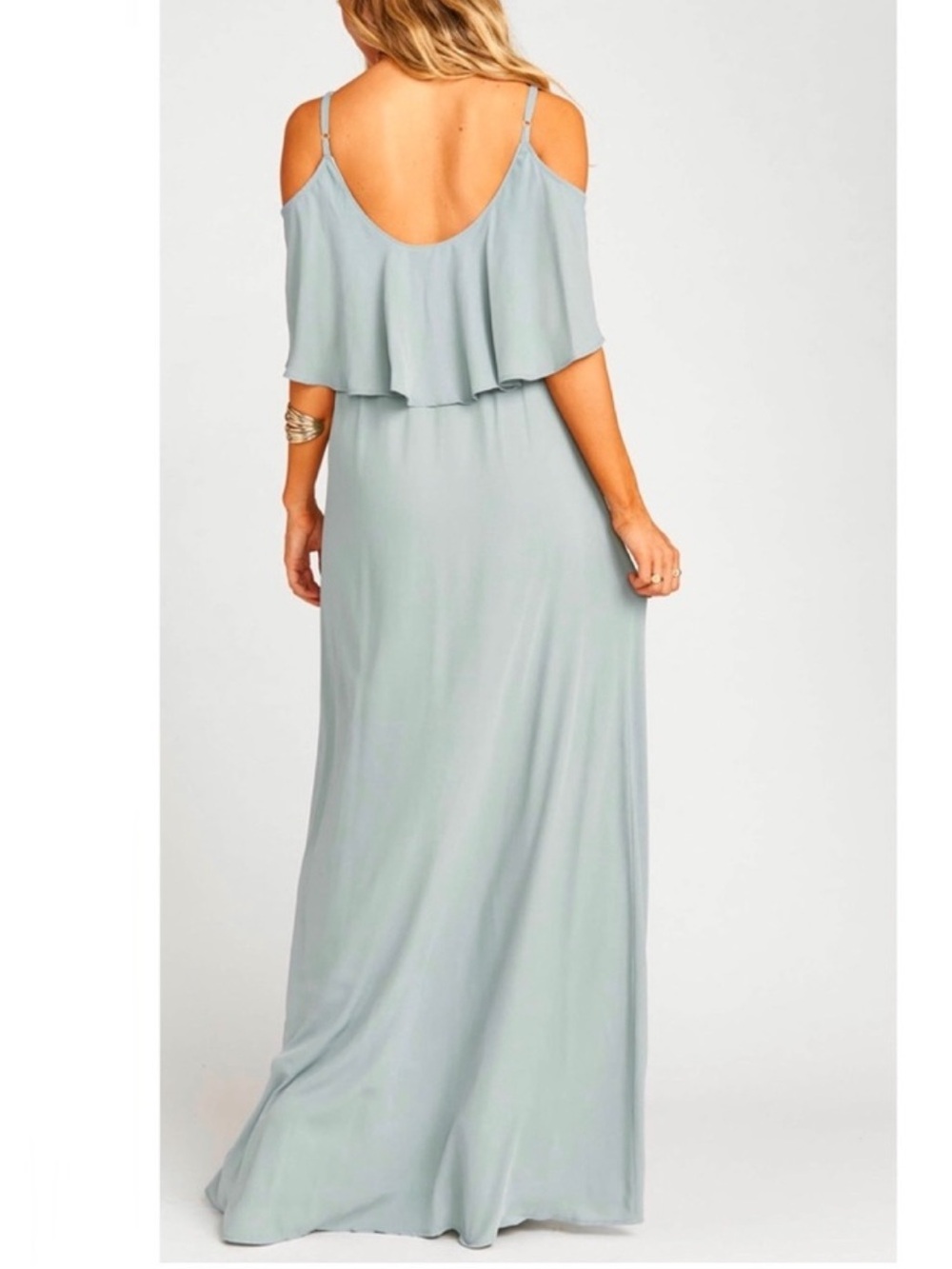 SHOW ME YOUR MUMU COLD-SHOULDER RUFFLE MAXI DRESS - Picture 8 of 10